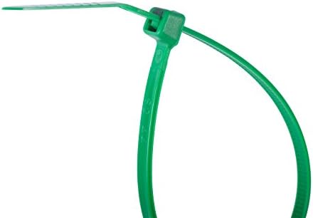 Securitie CT4-18100G קשרי כבלים, 4 אינץ ', 18 פאונד. חוזק מתיחה, ניהול חוט וחוט / שימוש תעשייתי / משק בית, עניבת רוכסן ניילון, 100 PK, ירוק