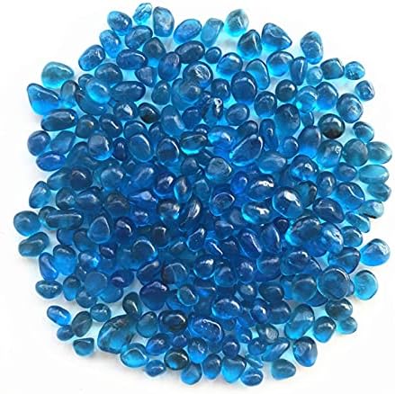 Ertiujg husong312 50g 8-12 ממ K5 חצץ זכוכית כחולה ים זיגוג צבעוני גביש בודהה אקווריום מיכל דגים אבנים טבעיות ומינרלים JavaScript: Crystal