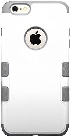 Mybat Apple iPhone 6 פלוס טוף מיזוג כיסוי מגן היברידי - אריזה קמעונאית - אפור/לבן