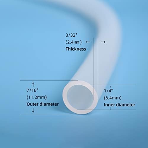 צינורות סיליקון פלטינה STS 1/4 ID × 7/16 OD, 50 רגל/15 מ 'על ידי קובטר