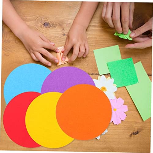 Favomoto 100 סדינים מטריות נייר צבעוניות עגולות לילדים נייר הילד של הפרחים