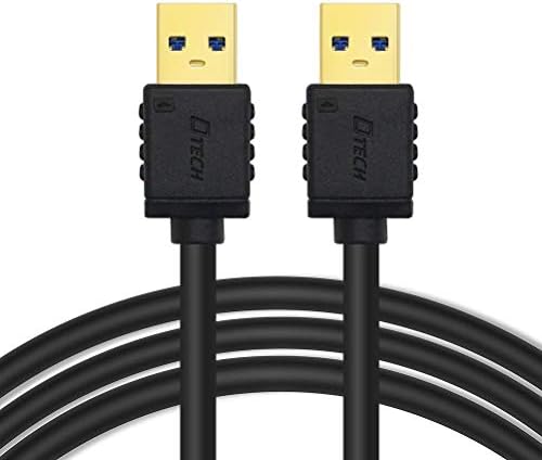 DTech USB סוג A 3.0 כבל 6 מטר זכר לזכר מהירות גבוהה חוט נתונים בשחור