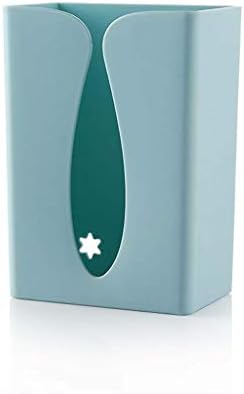 Rahyma Weiping - תיבת רקמות נשלפת קיר רכוב נייר טואלט מחזיק מארז בית קופסת רקמות אמבטיה ביתי כחול