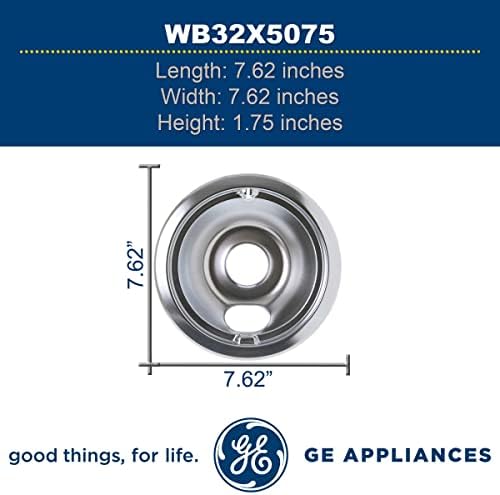 GE WB32X5075 OEM מקורי 6 קערת טפטוף מבערה לטווחי GE חשמליים